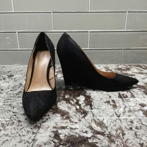 Express Black Wedges Size 8